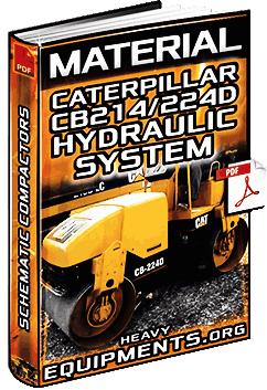 Schematic Caterpillar CB214D & CB224D Vibratory Compactor Hydraulic System