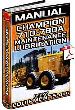 Maintenance & Lubrication for Champion Motor Graders Manual