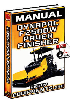 View Manual Dynapac F2500W Paver Finisher