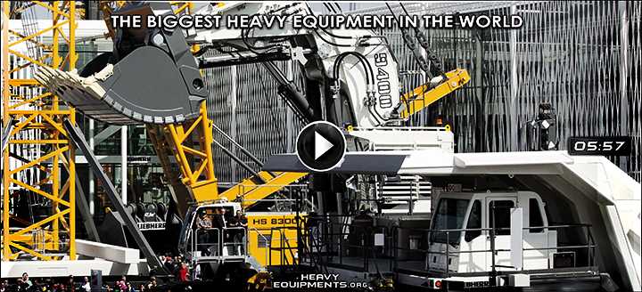 The Biggest Heavy Equipment In The World Liebherr Hitachi Letourneau Komatsu Heavy Equipment