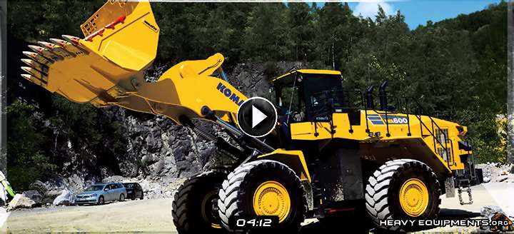 Cab Controls of the Komatsu WA600-8 Wheel Loader Video