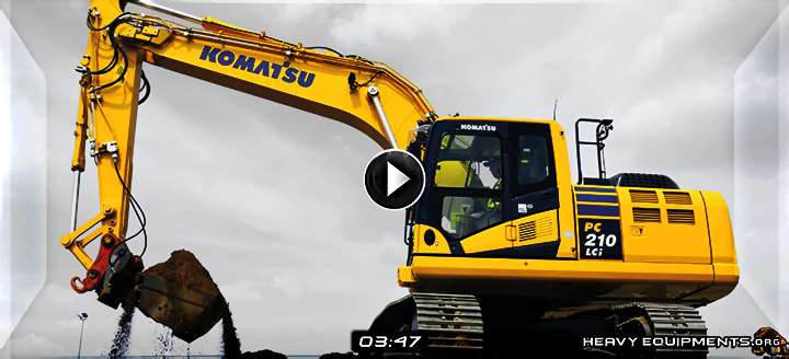 Intelligent Machine Control for Komatsu PC210LCI-10 Hydraulic Excavators Video