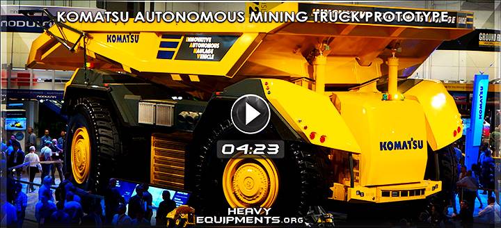 Komatsu Autonomous Mining Truck Prototype Video