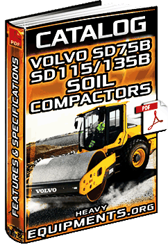 Specalog: Volvo SD75B, SD115B & SD135B Soil Compactors - Features & Specs