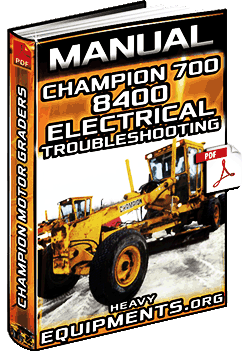 Champion 700 Series III Motor Grader Service Training Manual 1993 