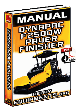 Manual: Operation and Maintenance of Dynapac F2500W Paver Finisher