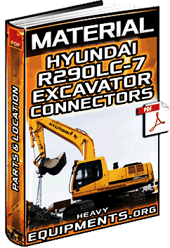 Material: Hyundai R290LC-7 Hydraulic Excavator – Connectors & Location
