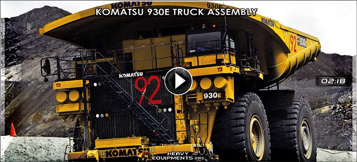 Video for Komatsu 930E Mining Truck Assembly in the Mine