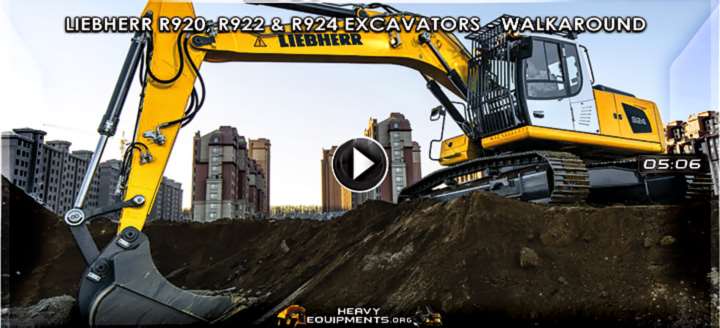 Video: Liebherr R920, R922 & R924 Excavators – Walkaround & Features