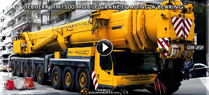 Video: Operating the Liebherr LTM1500-8.1 Mobile Crane – Loading a Giant Bearing