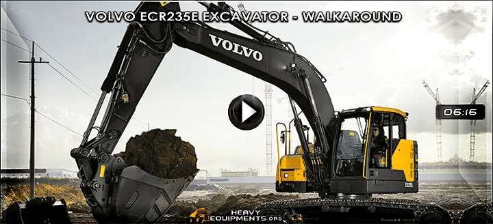 Video: Volvo ECR235E Hydraulic Excavator - Walkaround & Features